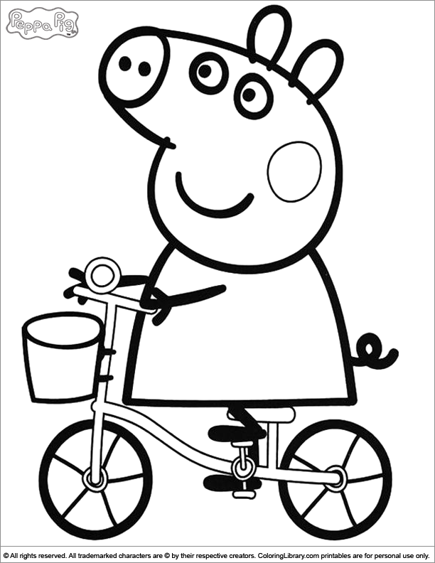 Dibujo para colorear: Peppa Pig (Dibujos animados) #43912 - Dibujos para Colorear e Imprimir Gratis