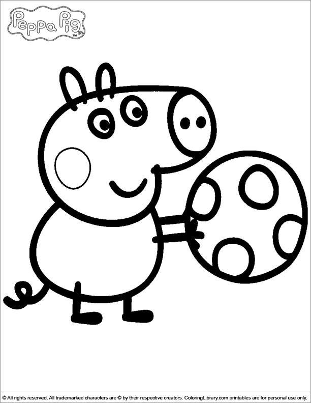 Dibujo para colorear: Peppa Pig (Dibujos animados) #43915 - Dibujos para Colorear e Imprimir Gratis