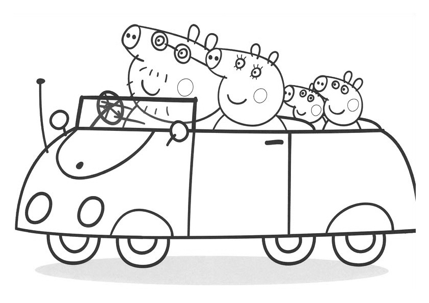 Dibujo para colorear: Peppa Pig (Dibujos animados) #43916 - Dibujos para Colorear e Imprimir Gratis
