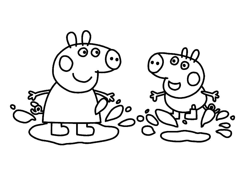 Dibujo para colorear: Peppa Pig (Dibujos animados) #43923 - Dibujos para Colorear e Imprimir Gratis