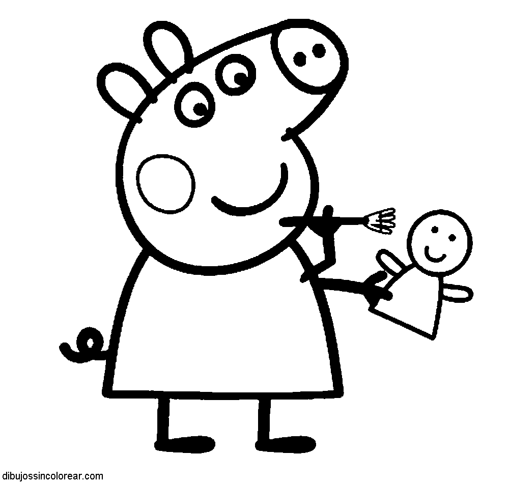 Dibujo para colorear: Peppa Pig (Dibujos animados) #43929 - Dibujos para Colorear e Imprimir Gratis