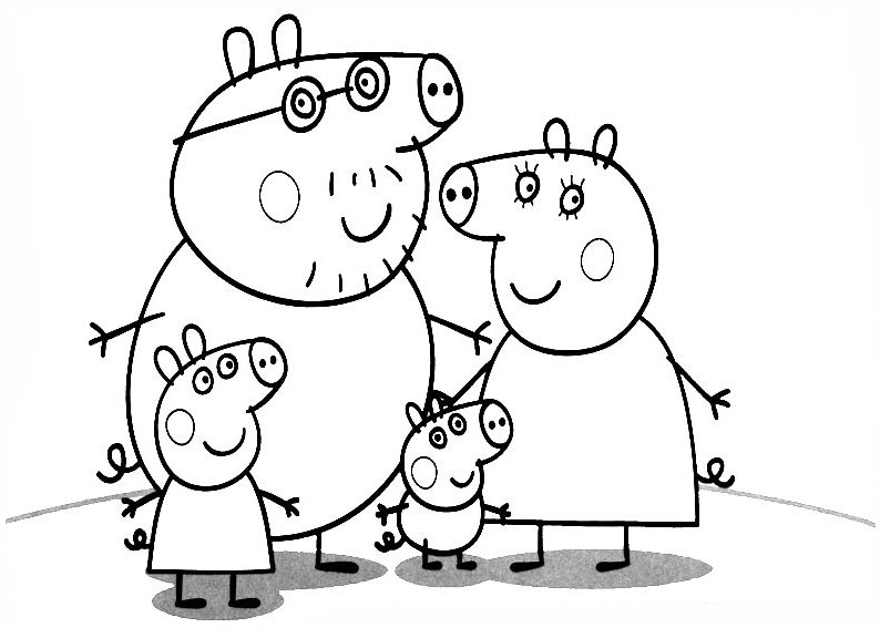 Dibujo para colorear: Peppa Pig (Dibujos animados) #43930 - Dibujos para Colorear e Imprimir Gratis