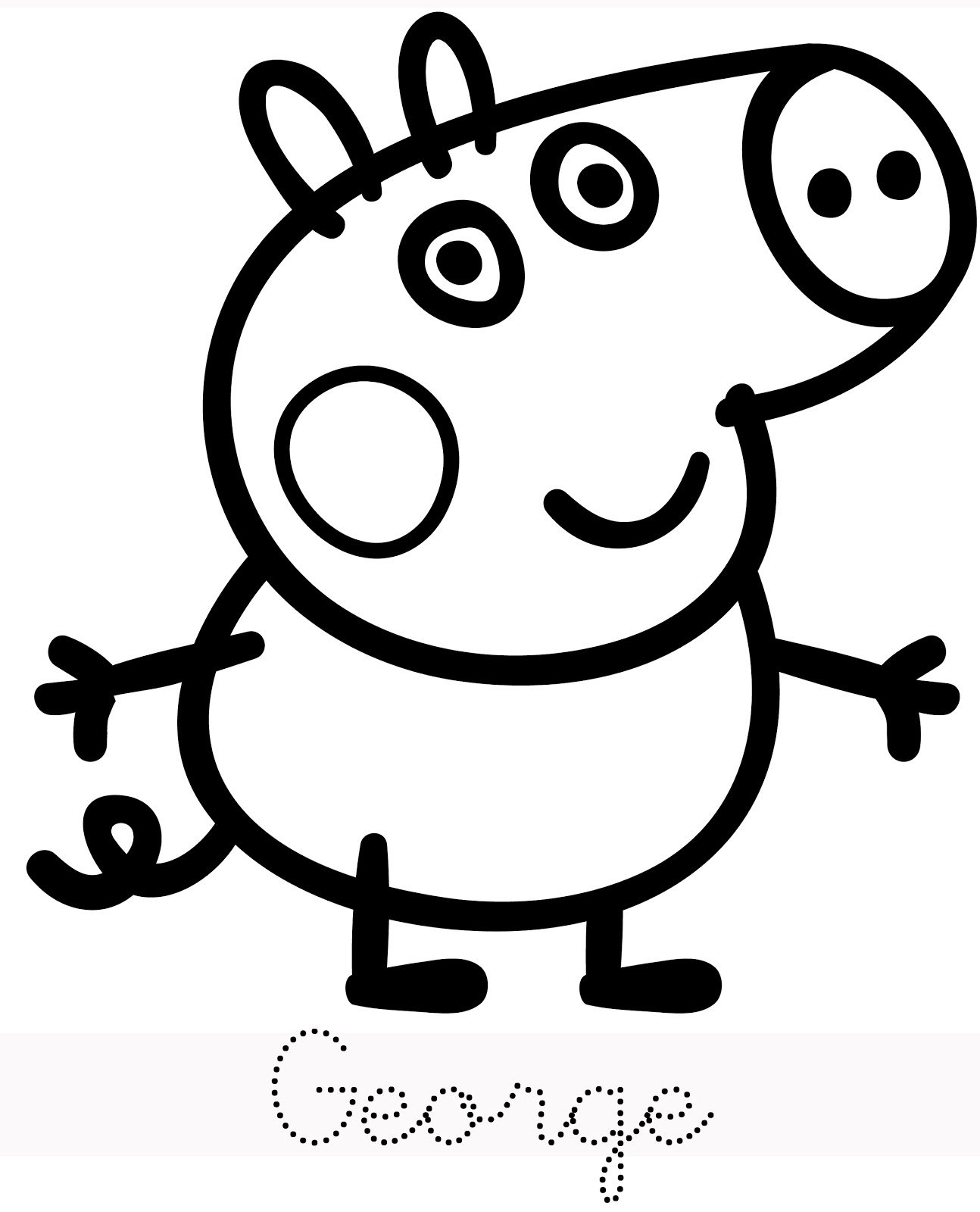 Dibujo para colorear: Peppa Pig (Dibujos animados) #43942 - Dibujos para Colorear e Imprimir Gratis