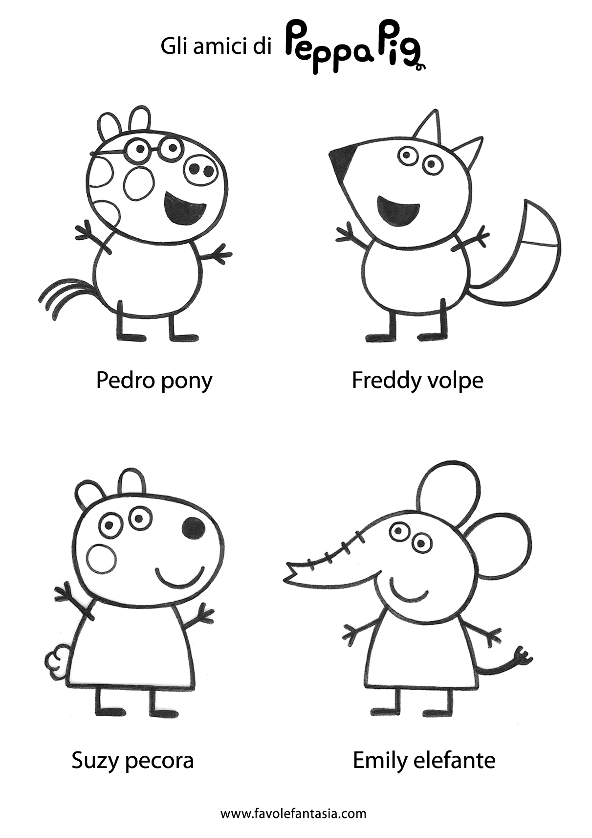Dibujo para colorear: Peppa Pig (Dibujos animados) #43943 - Dibujos para Colorear e Imprimir Gratis