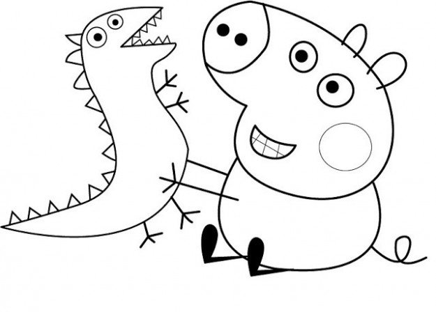 Dibujo para colorear: Peppa Pig (Dibujos animados) #43944 - Dibujos para Colorear e Imprimir Gratis