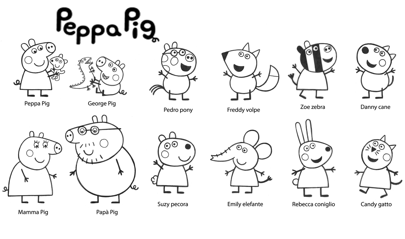 Dibujo para colorear: Peppa Pig (Dibujos animados) #43952 - Dibujos para Colorear e Imprimir Gratis