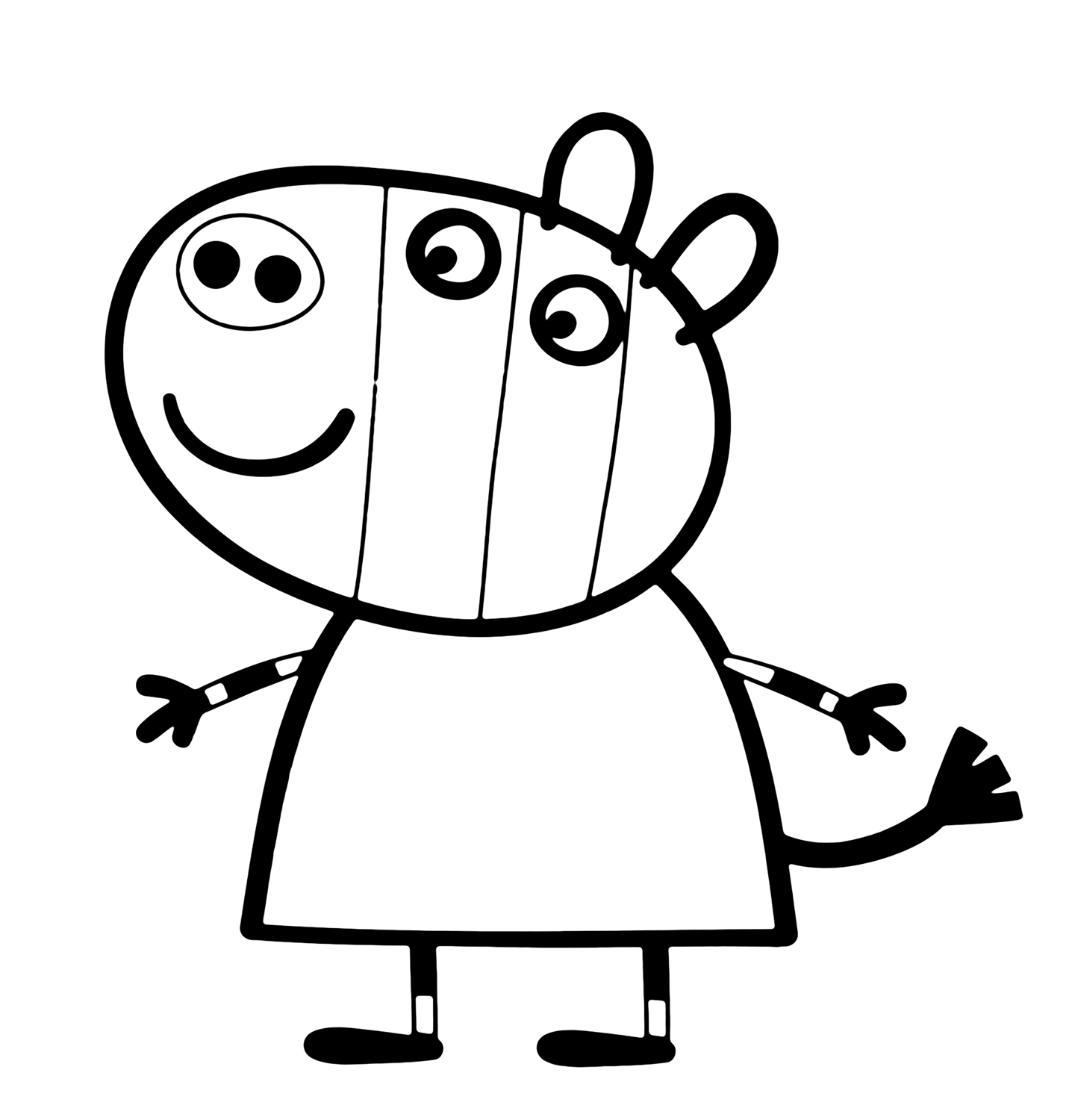 Dibujo para colorear: Peppa Pig (Dibujos animados) #43956 - Dibujos para Colorear e Imprimir Gratis