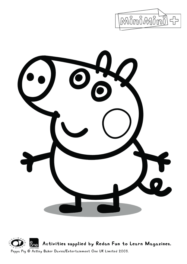 Dibujo para colorear: Peppa Pig (Dibujos animados) #43958 - Dibujos para Colorear e Imprimir Gratis