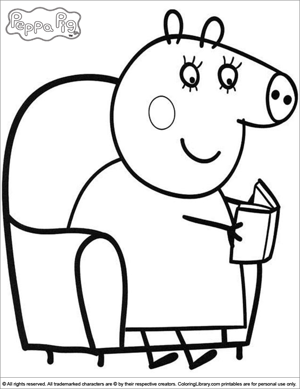 Dibujo para colorear: Peppa Pig (Dibujos animados) #43969 - Dibujos para Colorear e Imprimir Gratis