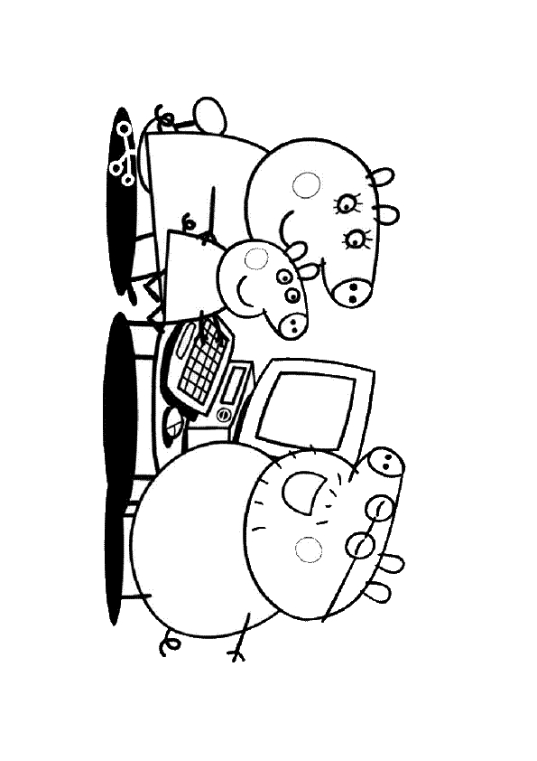 Dibujo para colorear: Peppa Pig (Dibujos animados) #43986 - Dibujos para Colorear e Imprimir Gratis