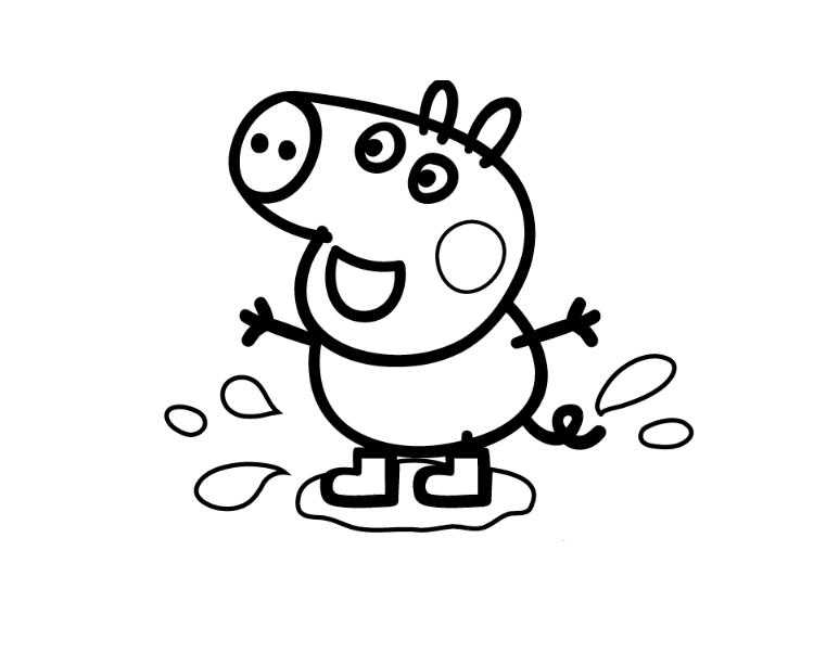 Dibujo para colorear: Peppa Pig (Dibujos animados) #43988 - Dibujos para Colorear e Imprimir Gratis