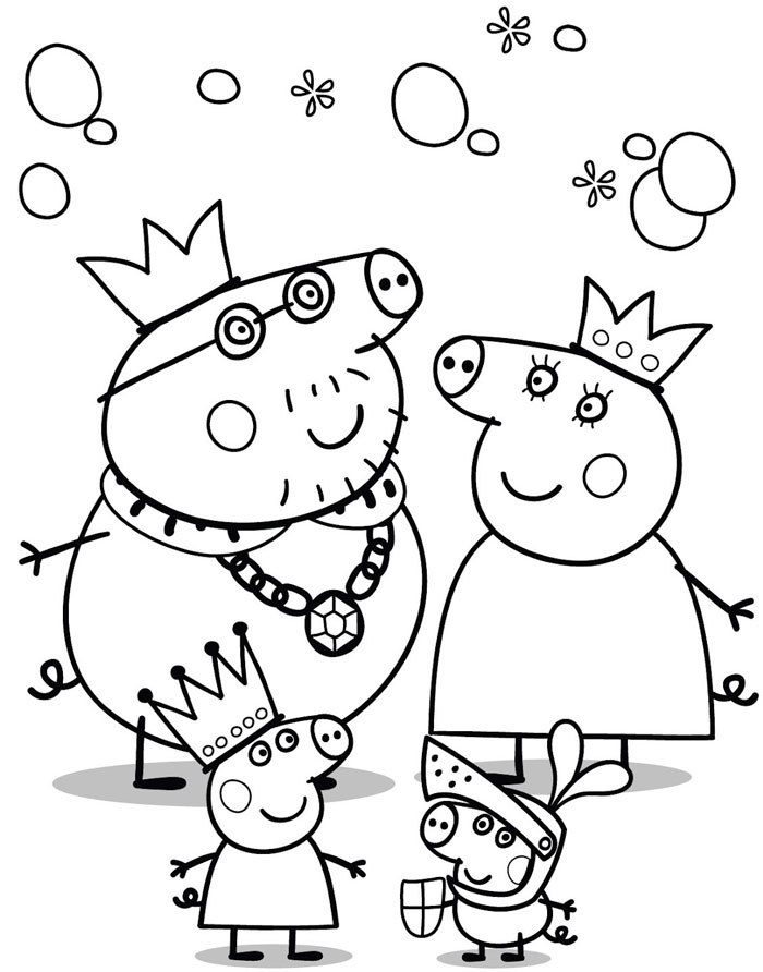 Dibujo para colorear: Peppa Pig (Dibujos animados) #43994 - Dibujos para Colorear e Imprimir Gratis