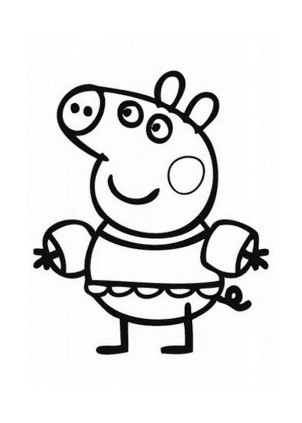 Dibujo para colorear: Peppa Pig (Dibujos animados) #43998 - Dibujos para Colorear e Imprimir Gratis
