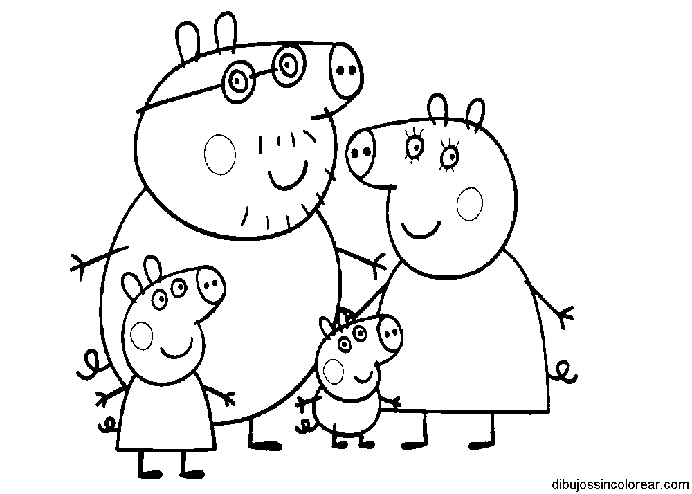 Dibujo para colorear: Peppa Pig (Dibujos animados) #44013 - Dibujos para Colorear e Imprimir Gratis