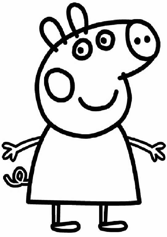 Dibujo para colorear: Peppa Pig (Dibujos animados) #44038 - Dibujos para Colorear e Imprimir Gratis