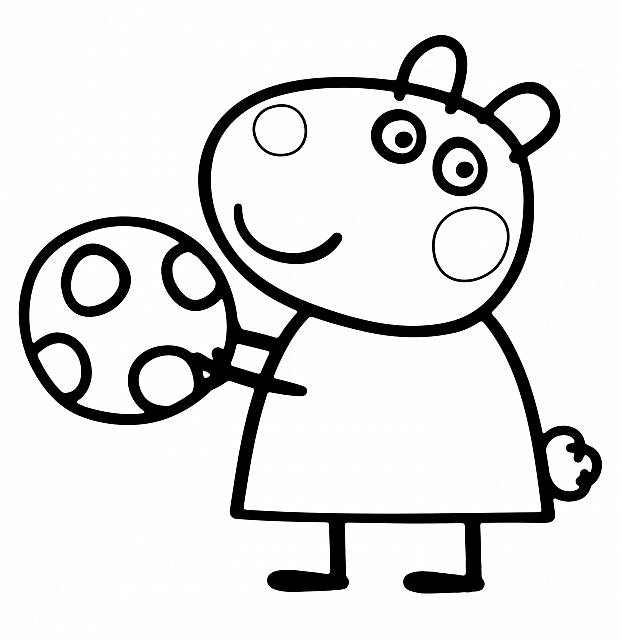 Dibujo para colorear: Peppa Pig (Dibujos animados) #44046 - Dibujos para Colorear e Imprimir Gratis