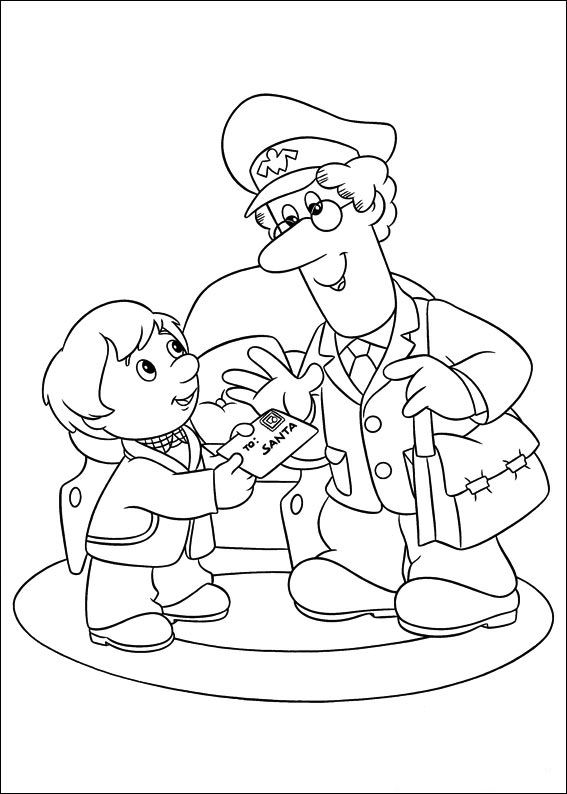 Dibujo para colorear: Postman Pat (Dibujos animados) #49476 - Dibujos para Colorear e Imprimir Gratis