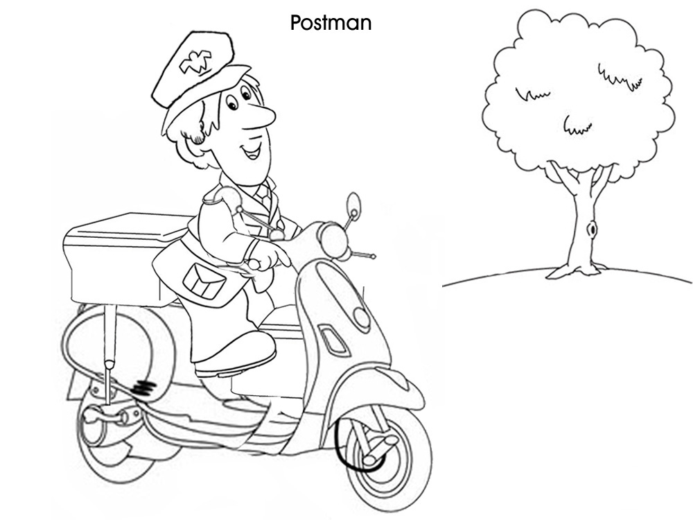 Dibujo para colorear: Postman Pat (Dibujos animados) #49552 - Dibujos para Colorear e Imprimir Gratis