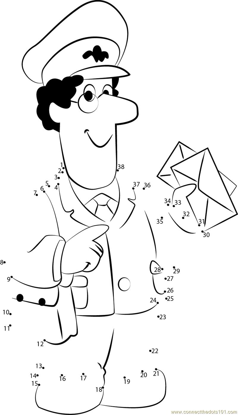Dibujo para colorear: Postman Pat (Dibujos animados) #49578 - Dibujos para Colorear e Imprimir Gratis