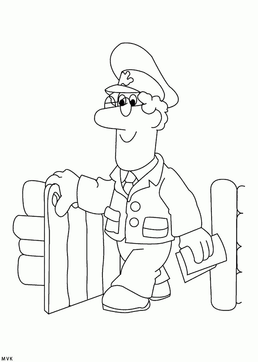 Dibujo para colorear: Postman Pat (Dibujos animados) #49617 - Dibujos para Colorear e Imprimir Gratis