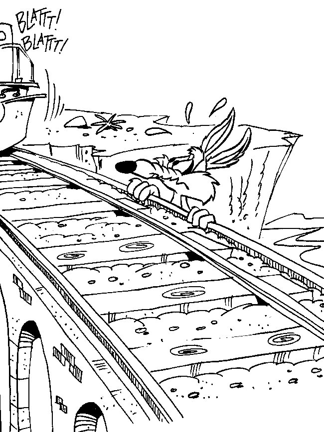 Dibujo para colorear: Road Runner and Wile E. Coyote (Dibujos animados) #47156 - Dibujos para Colorear e Imprimir Gratis