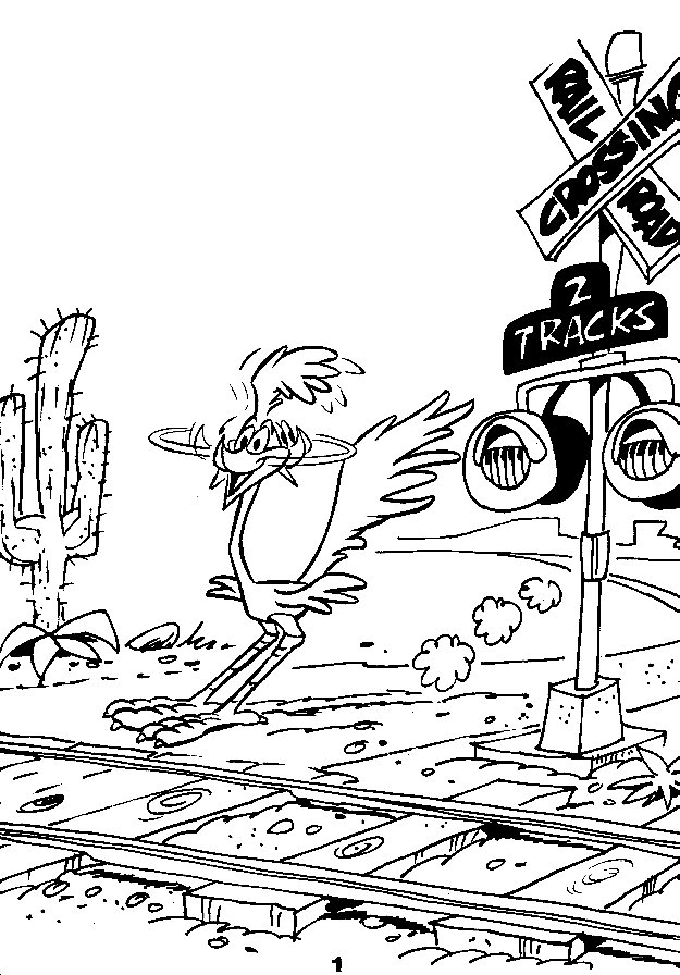 Dibujo para colorear: Road Runner and Wile E. Coyote (Dibujos animados) #47159 - Dibujos para Colorear e Imprimir Gratis