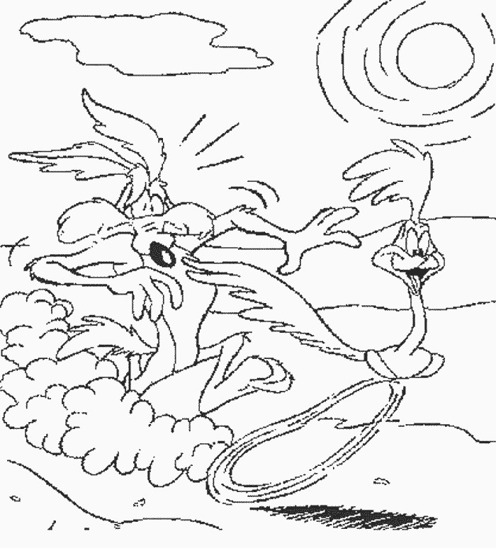 Dibujo para colorear: Road Runner and Wile E. Coyote (Dibujos animados) #47208 - Dibujos para Colorear e Imprimir Gratis