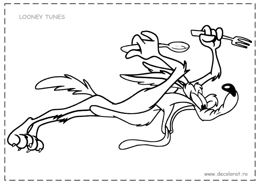Dibujo para colorear: Road Runner and Wile E. Coyote (Dibujos animados) #47266 - Dibujos para Colorear e Imprimir Gratis