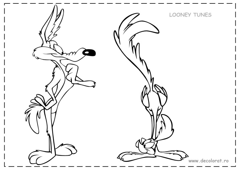 Dibujo para colorear: Road Runner and Wile E. Coyote (Dibujos animados) #47282 - Dibujos para Colorear e Imprimir Gratis
