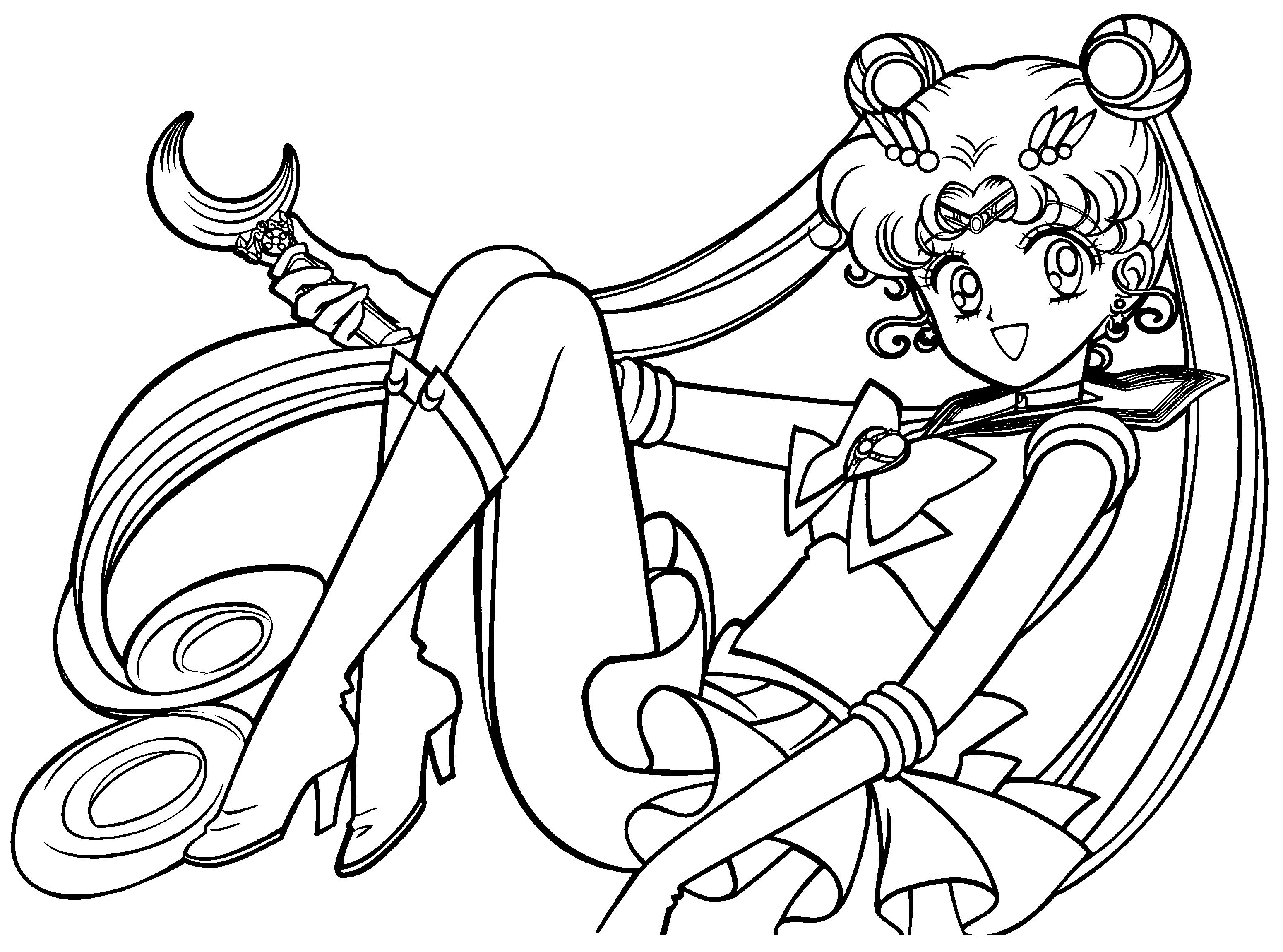 Dibujo para colorear: Sailor Moon (Dibujos animados) #50238 - Dibujos para Colorear e Imprimir Gratis