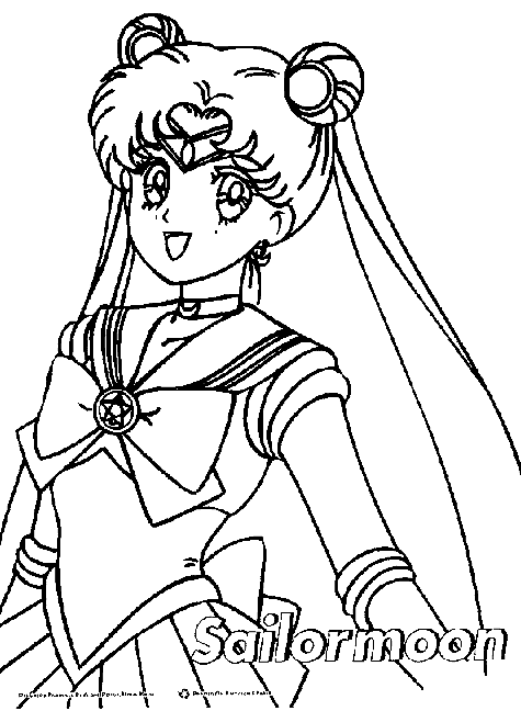Dibujo para colorear: Sailor Moon (Dibujos animados) #50252 - Dibujos para Colorear e Imprimir Gratis