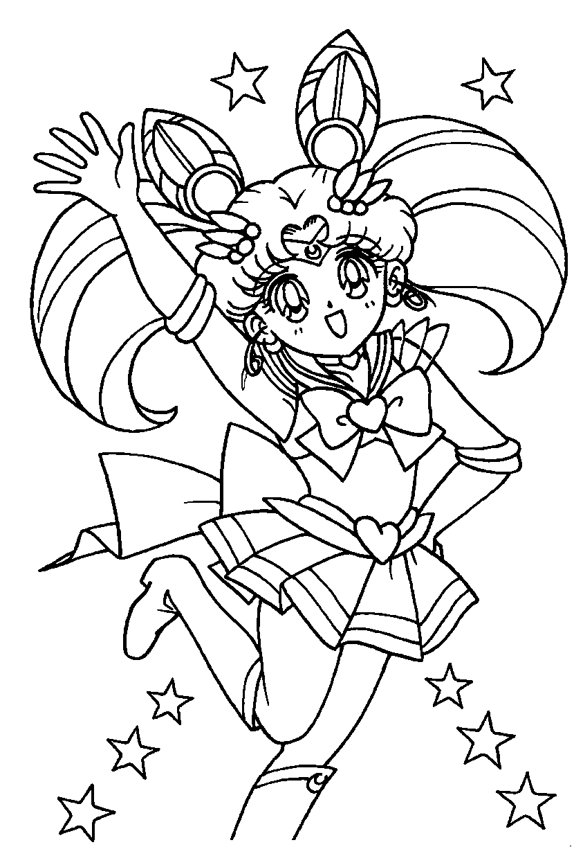 Dibujo para colorear: Sailor Moon (Dibujos animados) #50256 - Dibujos para Colorear e Imprimir Gratis