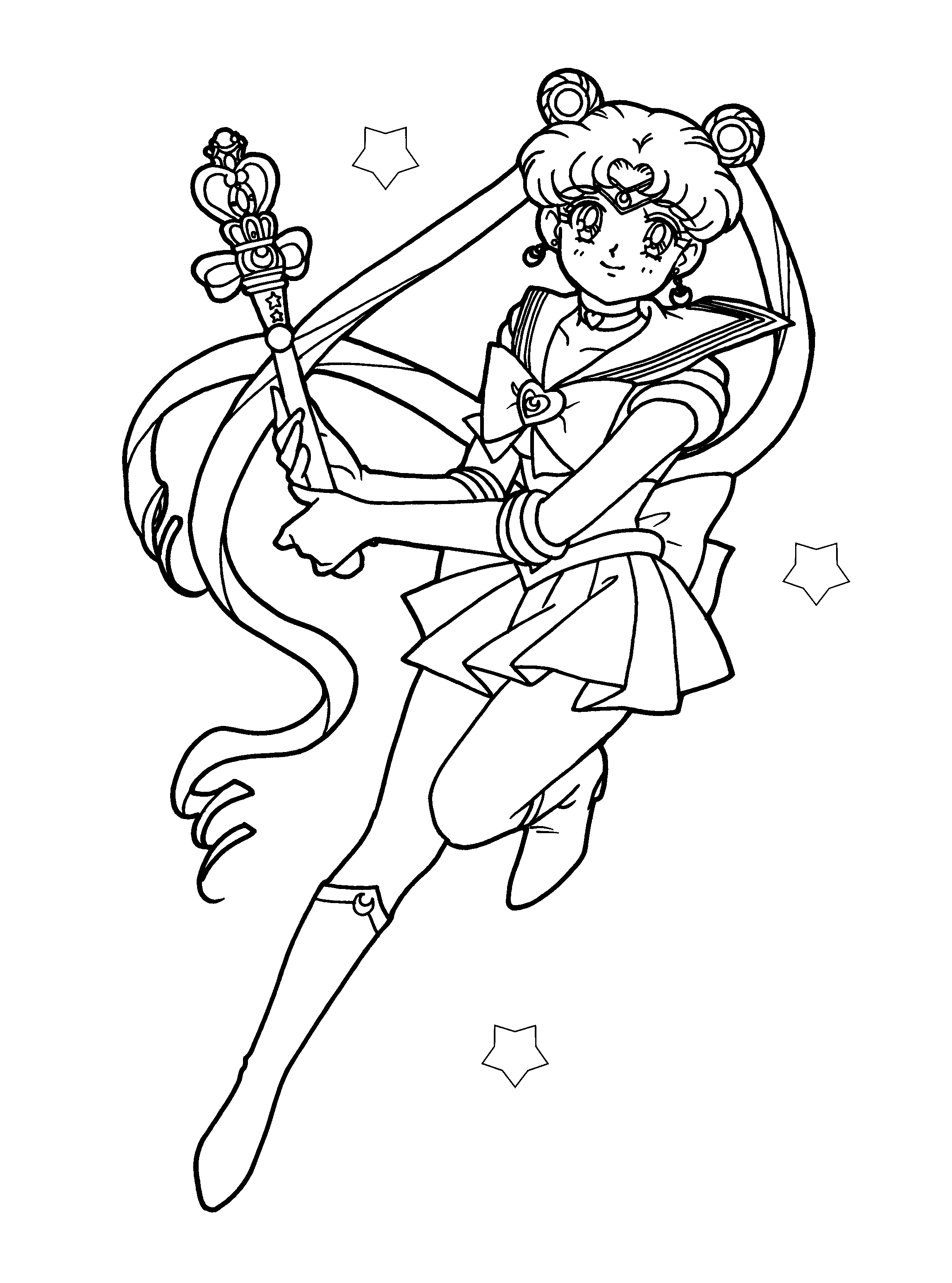 Dibujo para colorear: Sailor Moon (Dibujos animados) #50257 - Dibujos para Colorear e Imprimir Gratis