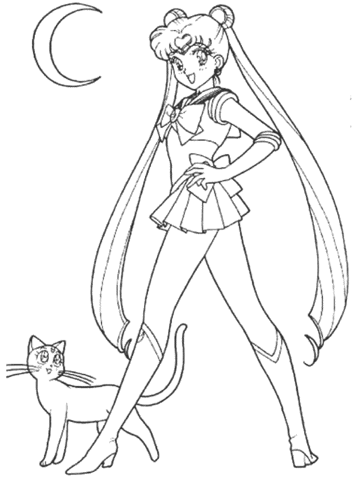 Dibujo para colorear: Sailor Moon (Dibujos animados) #50263 - Dibujos para Colorear e Imprimir Gratis