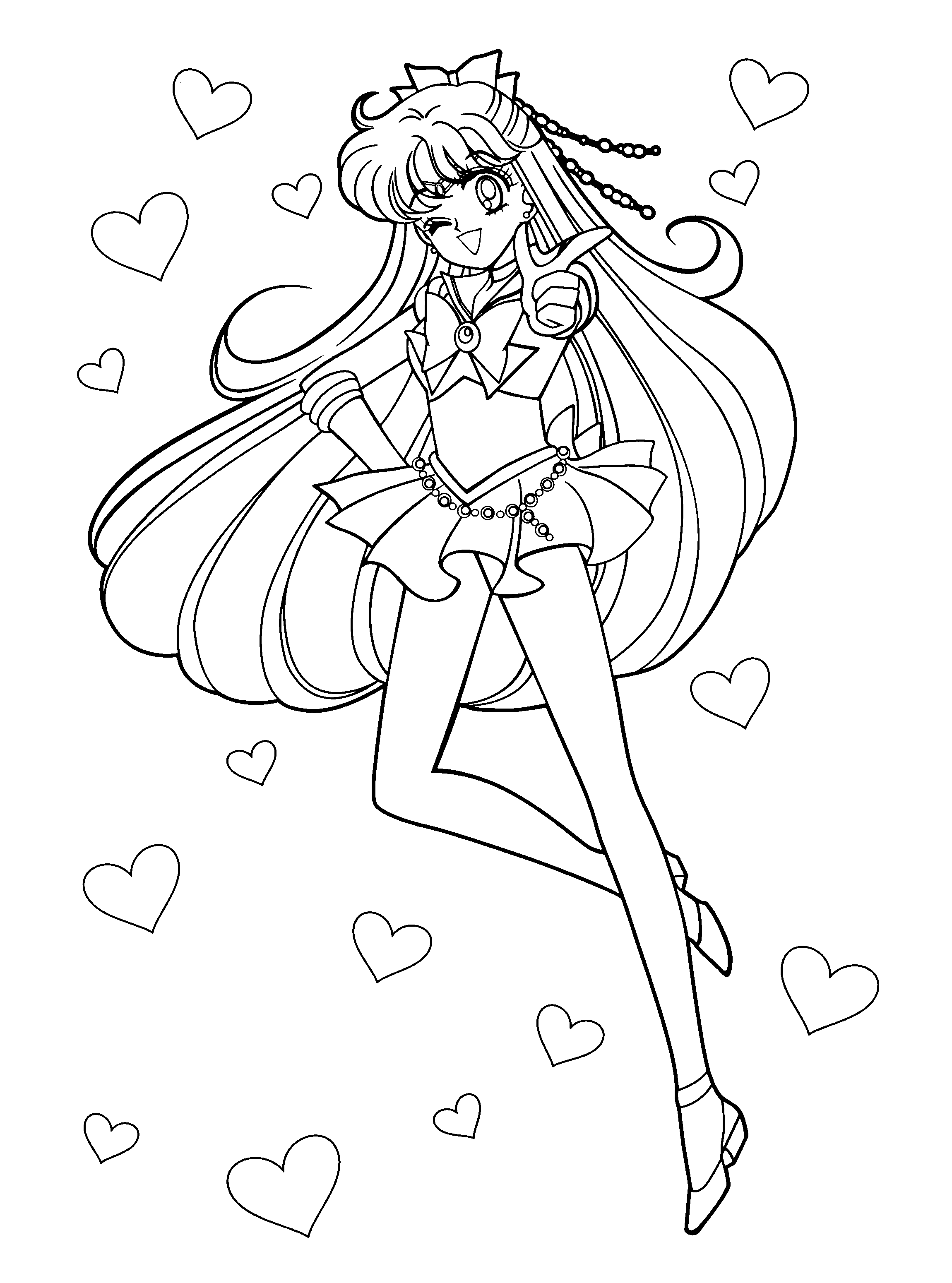 Dibujo para colorear: Sailor Moon (Dibujos animados) #50264 - Dibujos para Colorear e Imprimir Gratis