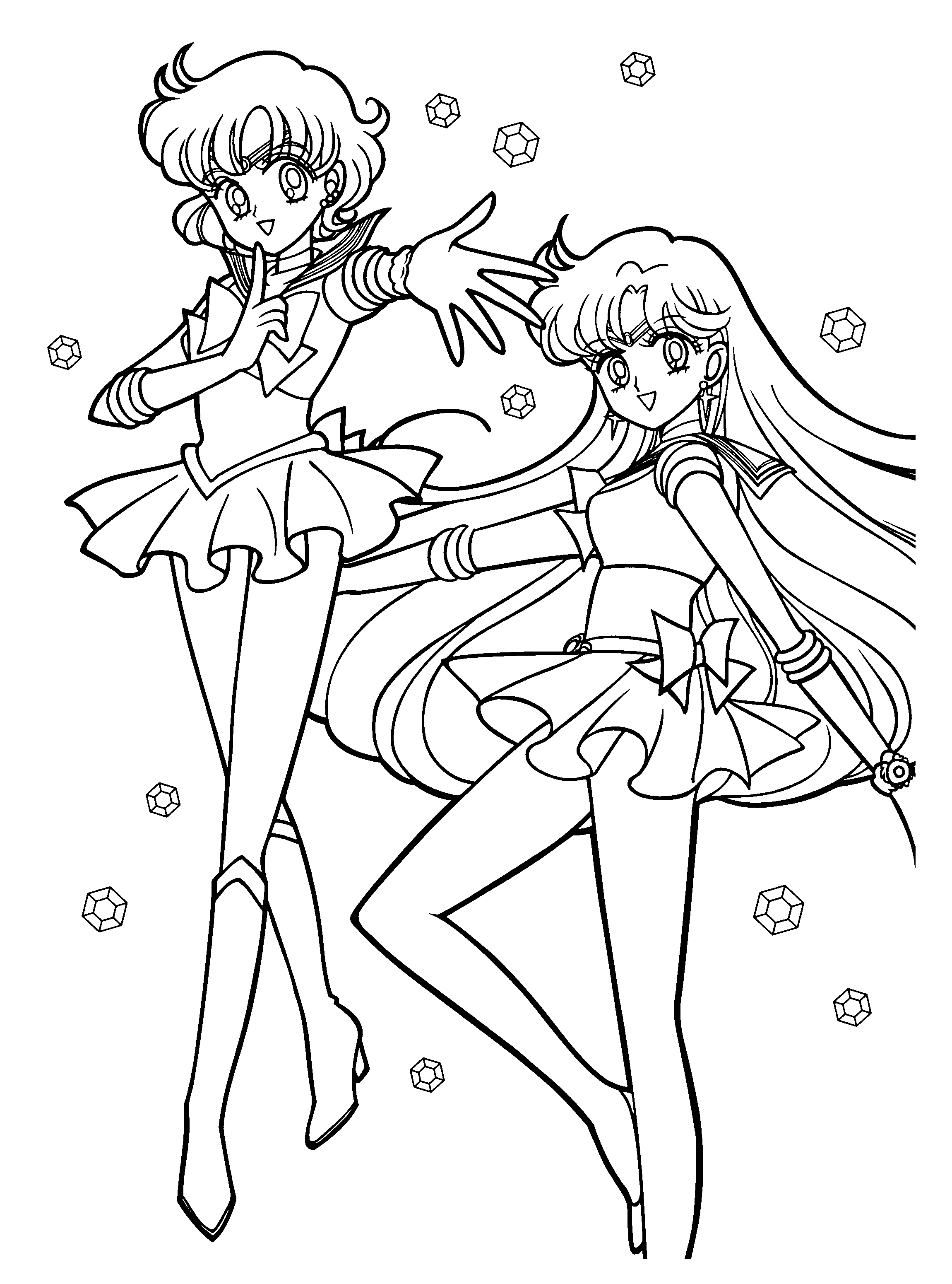 Dibujo para colorear: Sailor Moon (Dibujos animados) #50346 - Dibujos para Colorear e Imprimir Gratis