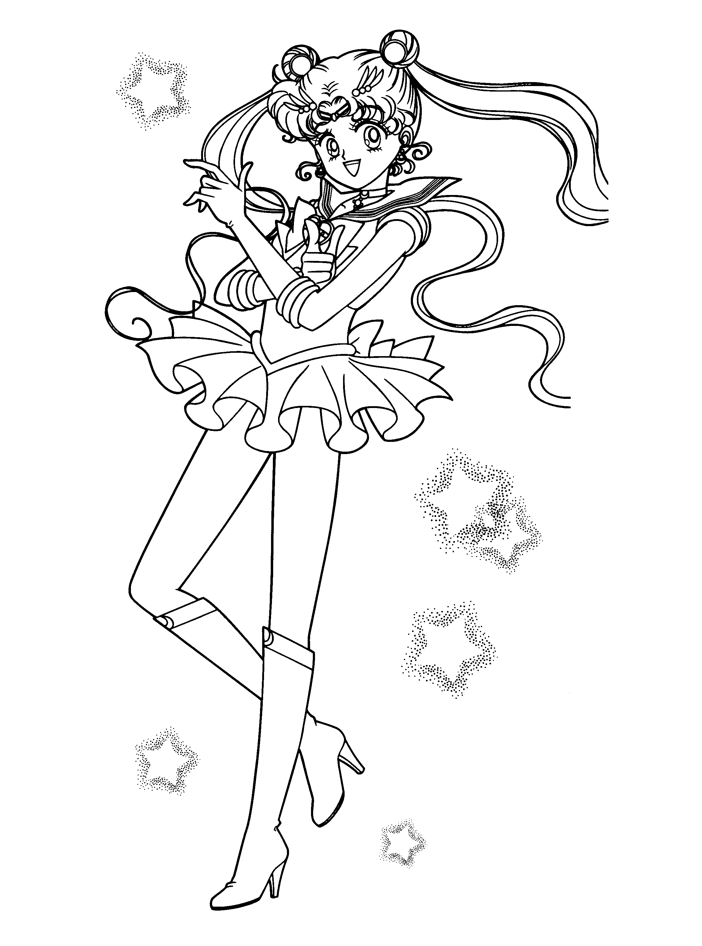 Dibujo para colorear: Sailor Moon (Dibujos animados) #50401 - Dibujos para Colorear e Imprimir Gratis