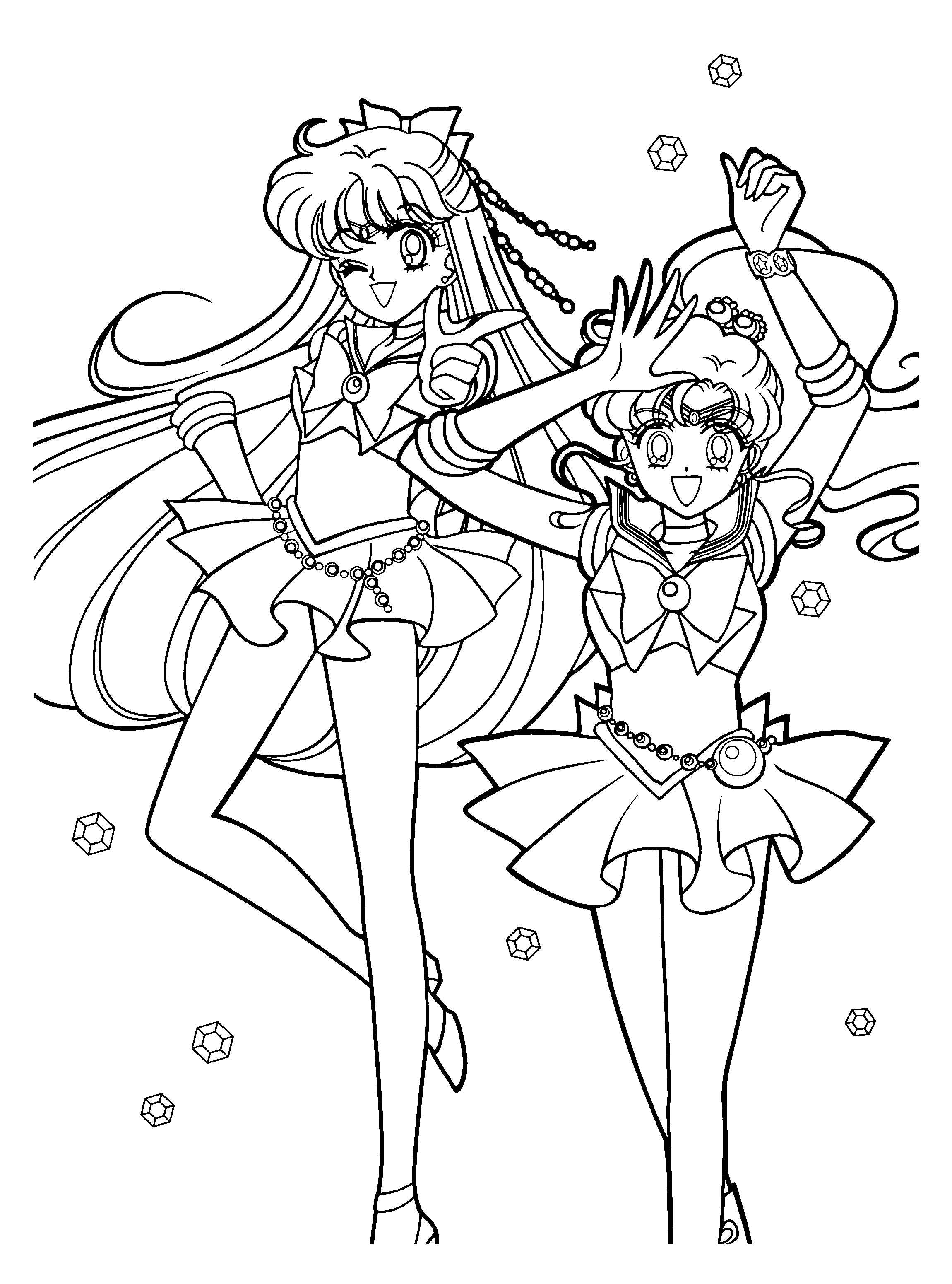 Dibujo para colorear: Sailor Moon (Dibujos animados) #50417 - Dibujos para Colorear e Imprimir Gratis
