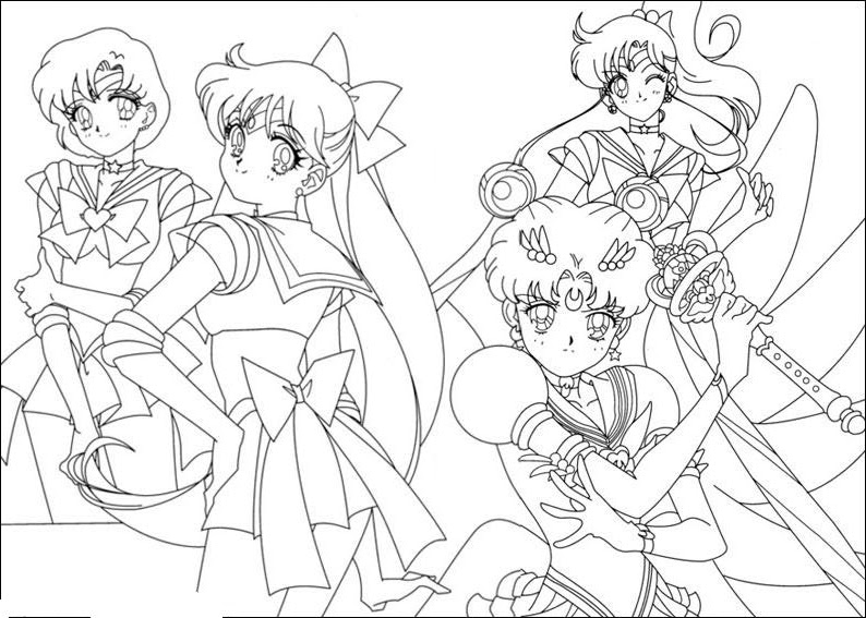 Dibujo para colorear: Sailor Moon (Dibujos animados) #50437 - Dibujos para Colorear e Imprimir Gratis