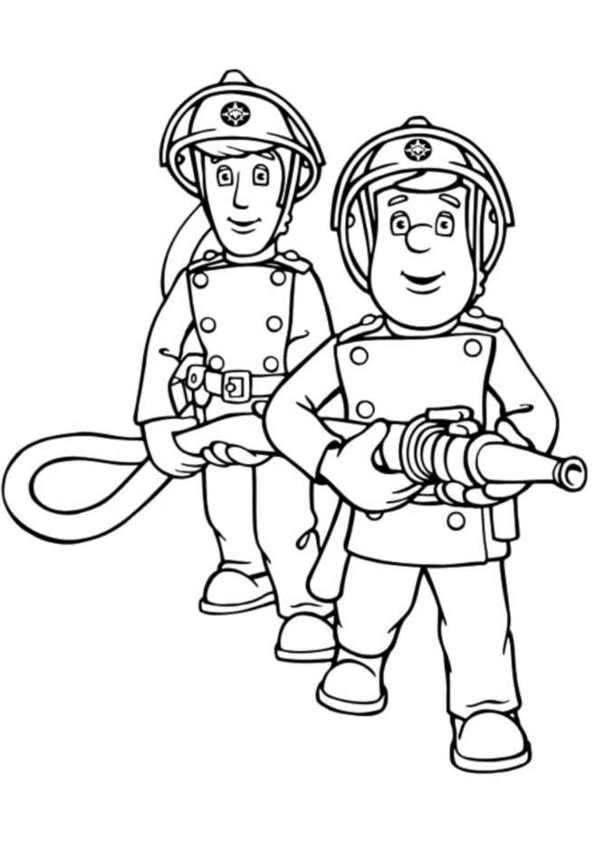 Dibujo para colorear: Sam the Fireman (Dibujos animados) #39774 - Dibujos para Colorear e Imprimir Gratis