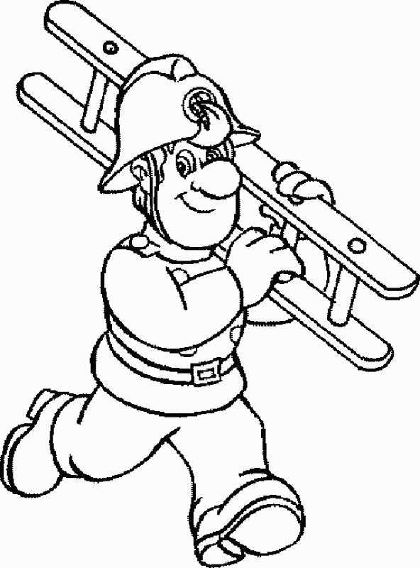 Dibujo para colorear: Sam the Fireman (Dibujos animados) #39782 - Dibujos para Colorear e Imprimir Gratis