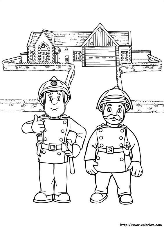 Dibujo para colorear: Sam the Fireman (Dibujos animados) #39787 - Dibujos para Colorear e Imprimir Gratis