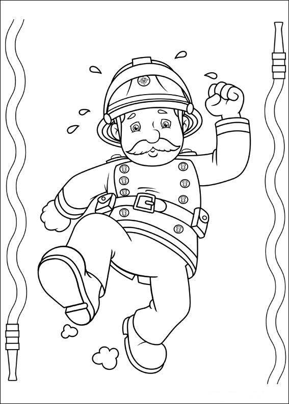 Dibujo para colorear: Sam the Fireman (Dibujos animados) #39798 - Dibujos para Colorear e Imprimir Gratis