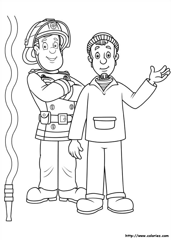 Dibujo para colorear: Sam the Fireman (Dibujos animados) #39819 - Dibujos para Colorear e Imprimir Gratis