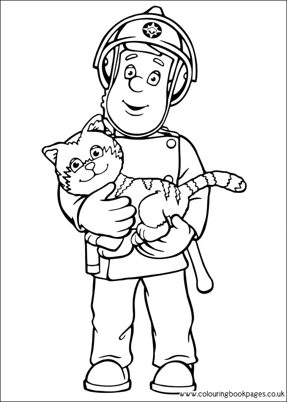 Dibujo para colorear: Sam the Fireman (Dibujos animados) #39880 - Dibujos para Colorear e Imprimir Gratis