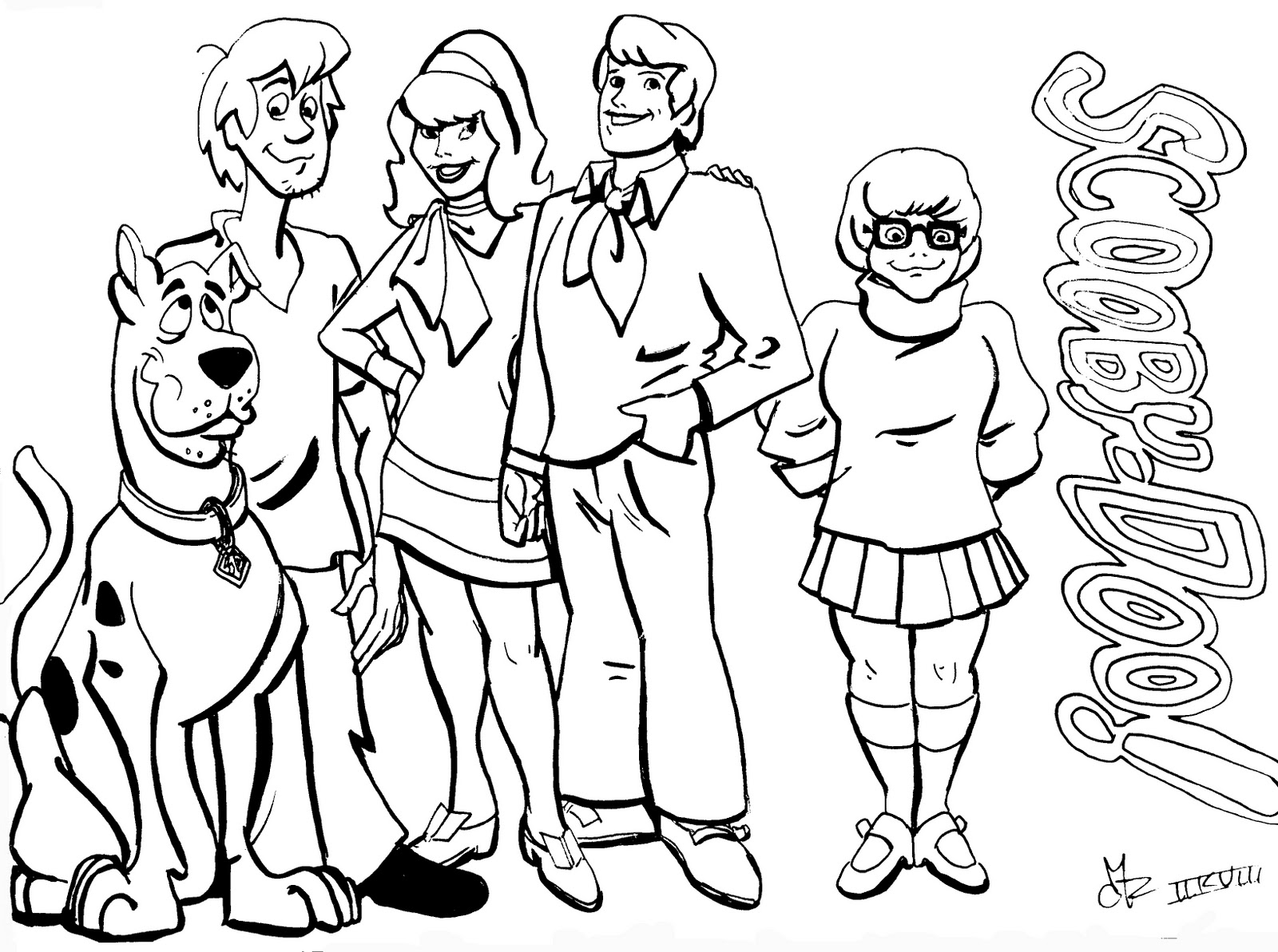 Dibujo para colorear: Scooby doo (Dibujos animados) #31333 - Dibujos para Colorear e Imprimir Gratis