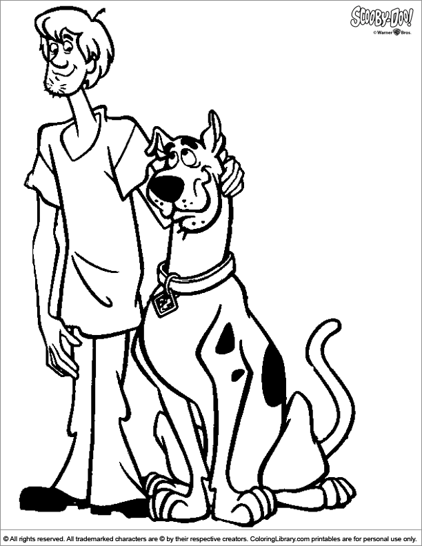 Dibujo para colorear: Scooby doo (Dibujos animados) #31334 - Dibujos para Colorear e Imprimir Gratis
