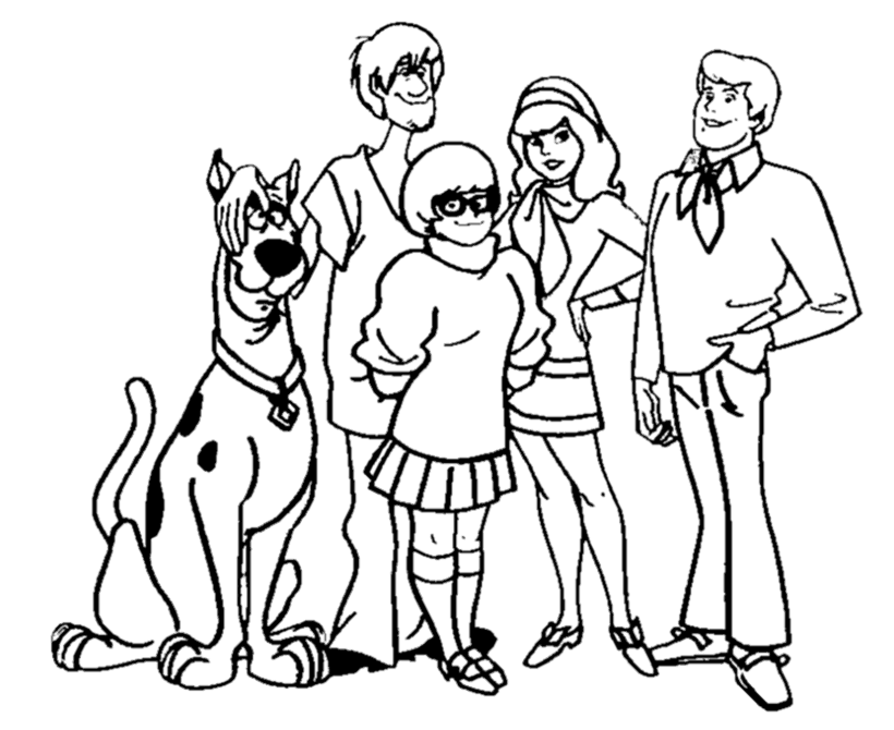 Dibujo para colorear: Scooby doo (Dibujos animados) #31476 - Dibujos para Colorear e Imprimir Gratis