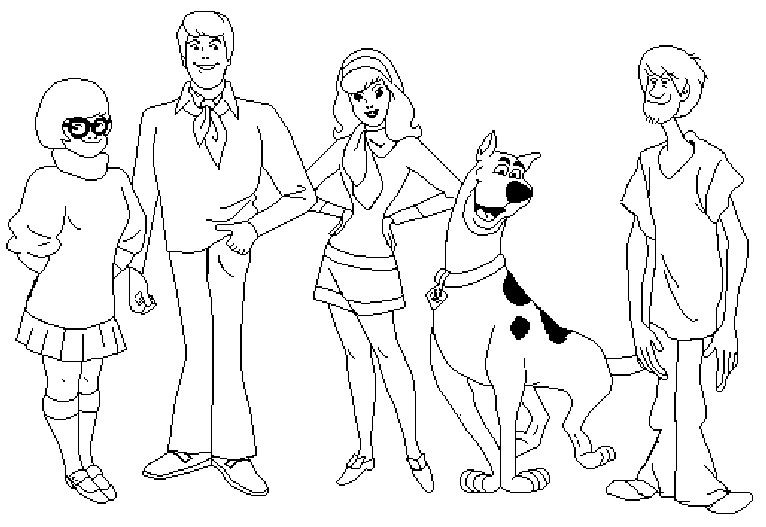 Dibujo para colorear: Scooby doo (Dibujos animados) #31505 - Dibujos para Colorear e Imprimir Gratis