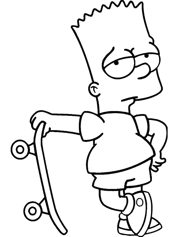 Dibujo para colorear: Simpsons (Dibujos animados) #23777 - Dibujos para Colorear e Imprimir Gratis